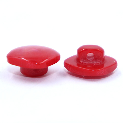 14336 Sullivans 10mm Rounded Edge Square Plastic Shank Button- Marble Effect - Hot Pink - 25 In A Tube