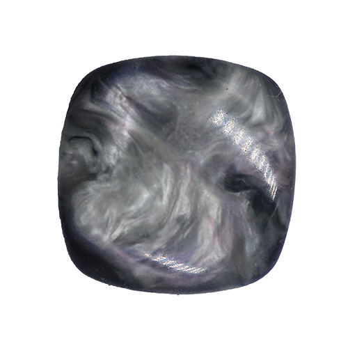 14349 Sullivans 13mm Rounded Edge Square Plastic Shank Button- Marble Effect - Multi Grey - 20 In A Tube