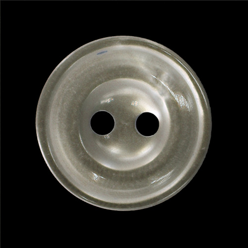 14574 Sullivans 14mm Two Hole Round Plastic Button 2 Hole - Clear Cream - 65 In A Tube
