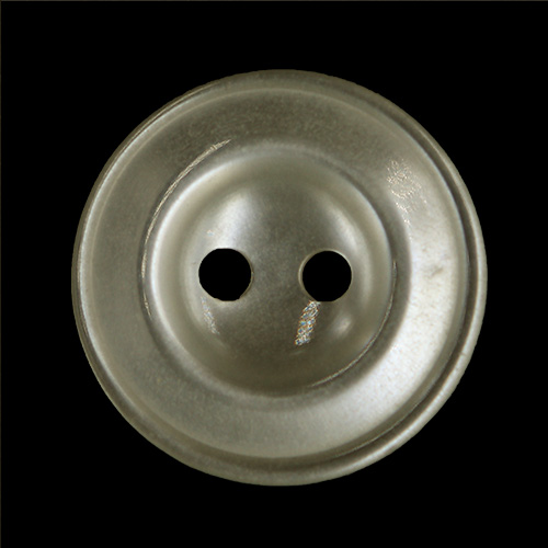 14576 Sullivans 19mm Two Hole Round Plastic Button 2 Hole - Clear Cream - 41 In A Tube