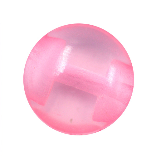14640 Sullivans 8mm Round Plastic Button With Shank - Pink - 73 In A Tube