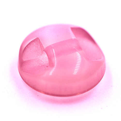 14640 Sullivans 8mm Round Plastic Button With Shank - Pink - 73 In A Tube
