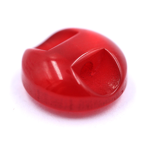 14646 Sullivans 10mm Round Plastic Button With Shank - Red - 65 In A Tube