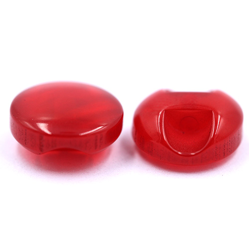 14646 Sullivans 10mm Round Plastic Button With Shank - Red - 65 In A Tube