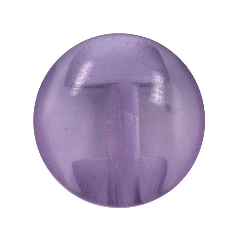 14652 Sullivans 10mm Round Plastic Button With Shank - Lilac - 65 In A Tube