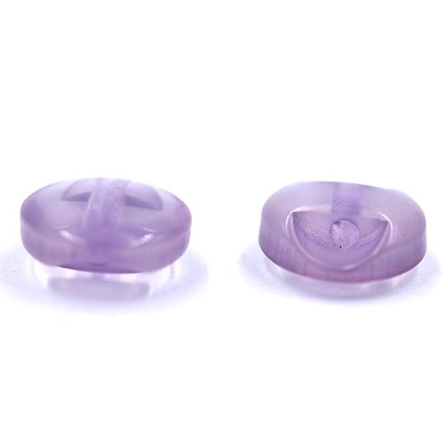 14652 Sullivans 10mm Round Plastic Button With Shank - Lilac - 65 In A Tube