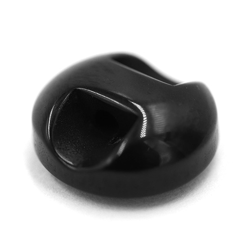 14654 Sullivans 10mm Round Plastic Button With Shank - Black - 65 In A Tube