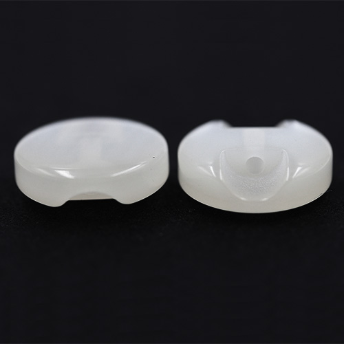 14656 Sullivans 12mm Round Plastic Button With Shank - White - 60 In A Tube