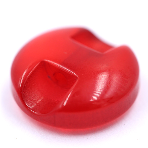 14657 Sullivans 12mm Round Plastic Button With Shank - Red - 60 In A Tube
