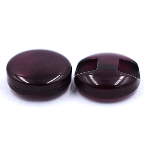 14658 Sullivans 12mm Round Plastic Button With Shank - Wine - 60 In A Tube