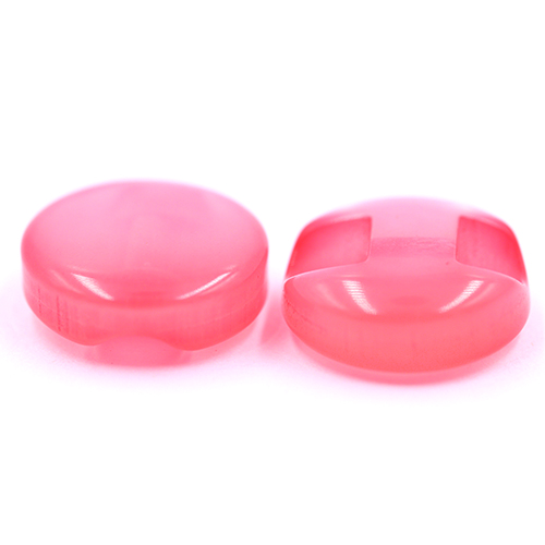 14662 Sullivans 12mm Round Plastic Button With Shank - Pink - 60 In A Tube