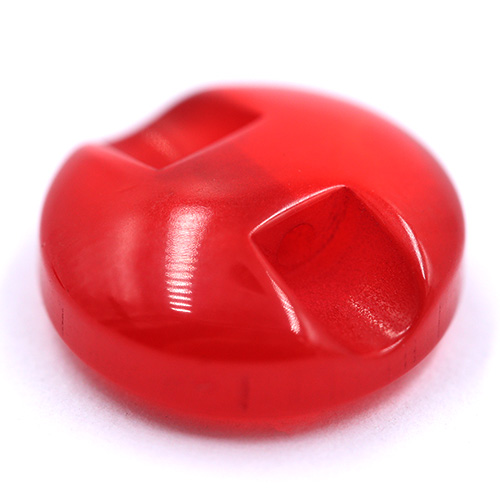 14668 Sullivans 14mm Round Plastic Button With Shank - Red - 55 In A Tube
