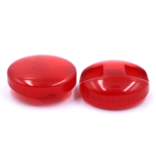 14668 Sullivans 14mm Round Plastic Button With Shank - Red - 55 In A Tube