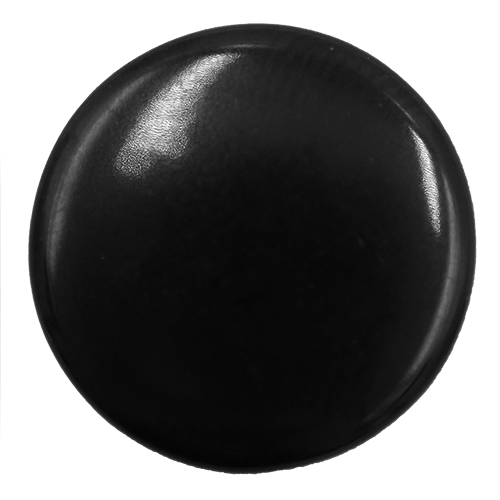 14676 Sullivans 14mm Round Plastic Button With Shank - Black - 55 In A Tube