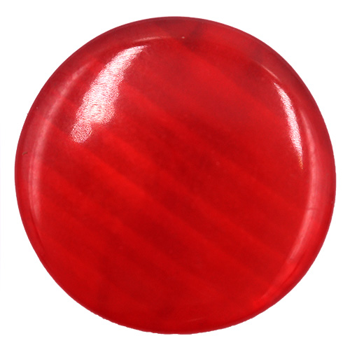 14679 Sullivans 18mm Round Plastic Button With Shank - Red - 37 In A Tube