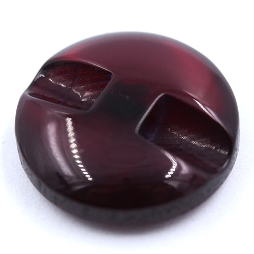 14680 Sullivans 18mm Round Plastic Button With Shank - Wine - 37 In A Tube
