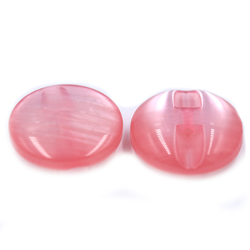 14684 Sullivans 18mm Round Plastic Button With Shank - Pink - 37 In A Tube