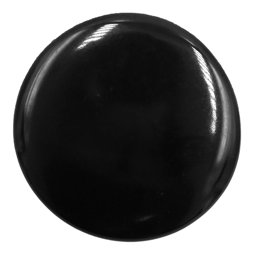 14687 Sullivans 18mm Round Plastic Button With Shank - Black - 37 In A Tube