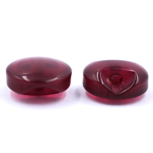 14691 Sullivans 8mm Round Plastic Button With Shank - Wine - Bag Of 100