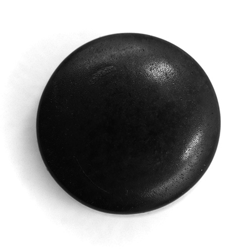 14698 Sullivans 8mm Round Plastic Button With Shank - Black - Bag Of 100