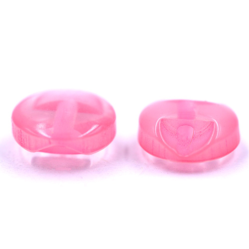 14706 Sullivans 10mm Round Plastic Button With Shank - Pink - Bag Of 100