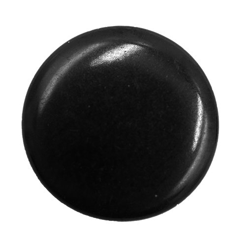 14720 Sullivans 12mm Round Plastic Button With Shank - Black - Bag Of 100