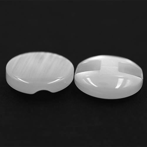 14733 Sullivans 18mm Round Plastic Button With Shank - White - Bag Of 100