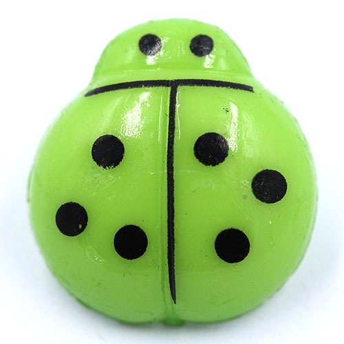 14782 Sullivans 17mm Kids Plastic Button With Shank - Lime Beetle - 35 In A Tube
