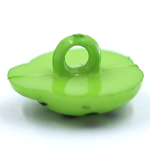 14782 Sullivans 17mm Kids Plastic Button With Shank - Lime Beetle - 35 In A Tube