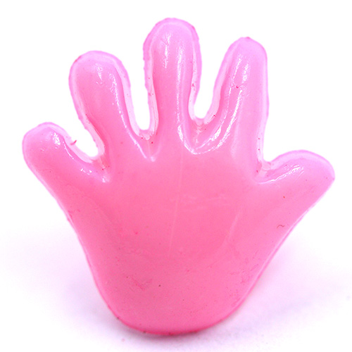 14786 Sullivans 15mm Kids Plastic Button With Shank - Pink Hand - 35 In A Tube