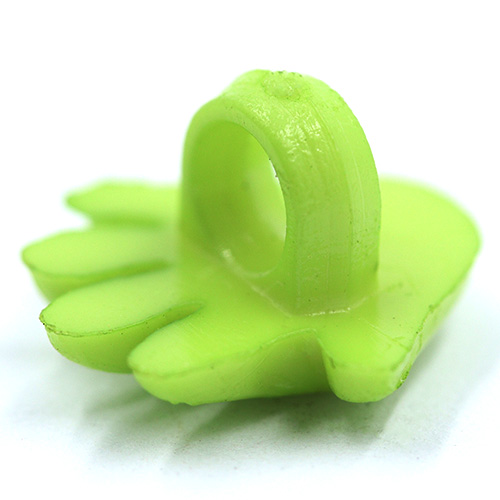 14788 Sullivans 15mm Kids Plastic Button With Shank - Lime Hand - 35 In A Tube