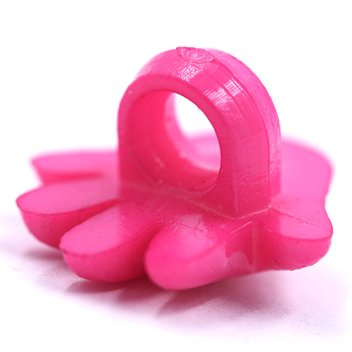 14789 Sullivans 15mm Kids Plastic Button With Shank - Hot Pink Hand - 35 In A Tube