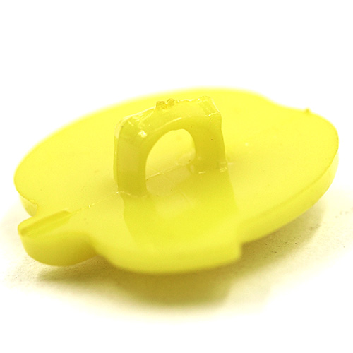 14791 Sullivans 16mm Kids Plastic Button With Shank - Yellow Apple - 35 In A Tube