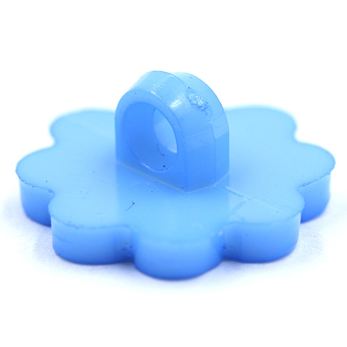14799 Sullivans 16mm Kids Plastic Button With Shank - Blue Flower - 35 In A Tube