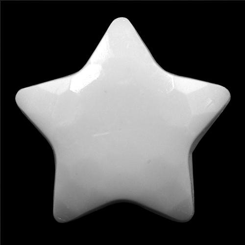 14802 Sullivans 15mm Kids Plastic Button With Shank - White Star - 35 In A Tube
