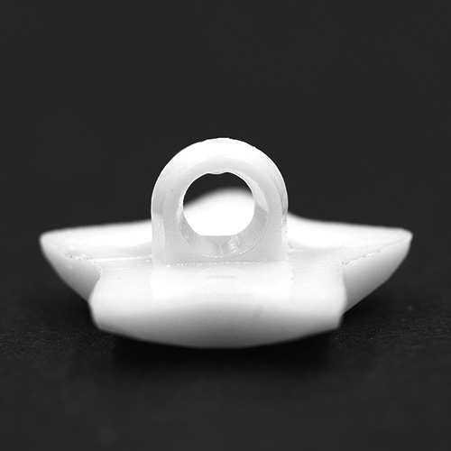 14802 Sullivans 15mm Kids Plastic Button With Shank - White Star - 35 In A Tube