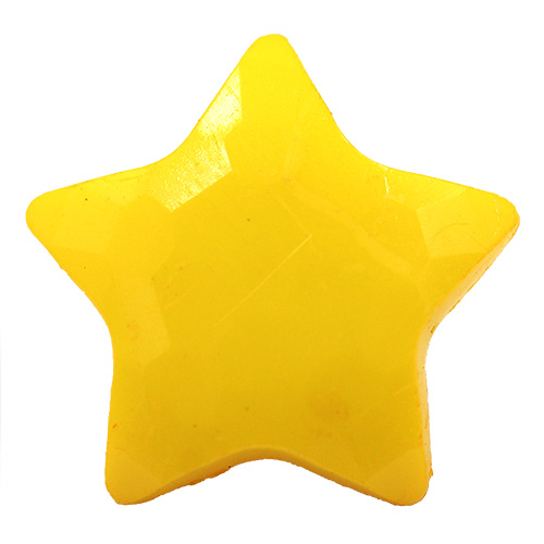 14803 Sullivans 15mm Kids Plastic Button With Shank - Yellow Star - 35 In A Tube