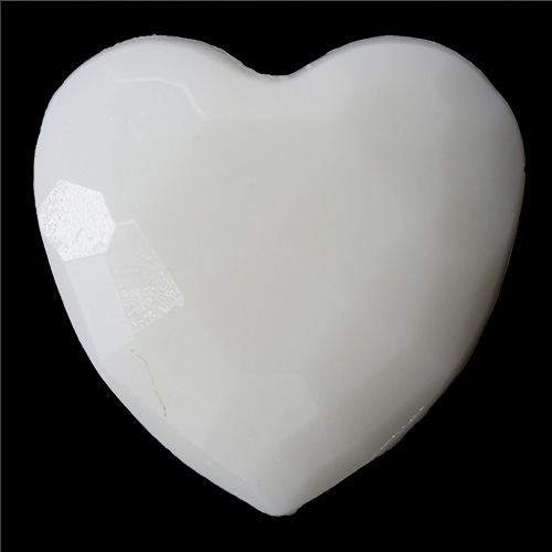 14818 Sullivans 15mm Kids Plastic Button With Shank - White Heart - 35 In A Tube