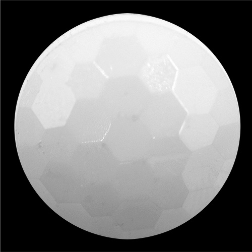 14823 Sullivans 15mm Kids Plastic Button With Shank - White Round Ball - 35 In A Tube