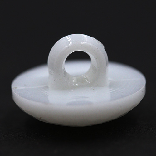 14823 Sullivans 15mm Kids Plastic Button With Shank - White Round Ball - 35 In A Tube