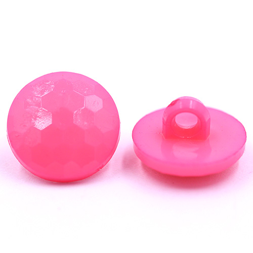 14827 Sullivans 15mm Kids Plastic Button With Shank - Hot Pink Round Ball - 35 In A Tube