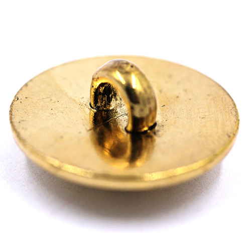 14839 Sullivans 18mm Round Plastic Button With Crest & Shank - Gold - 16 In A Tube