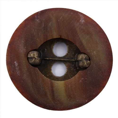 14874 Sullivans 15mm Round Metal Button 2 Hole In Cased In Plastic - Bronze - 20 In A Tube