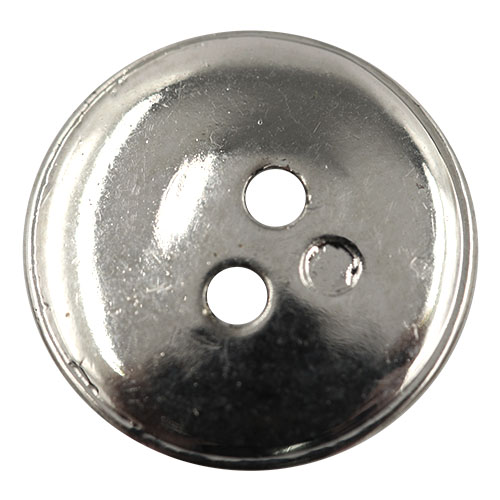 14878 Sullivans 13mm Round Plastic Button 2 Hole - Line Patterned - Silver - 20 In A Tube 
