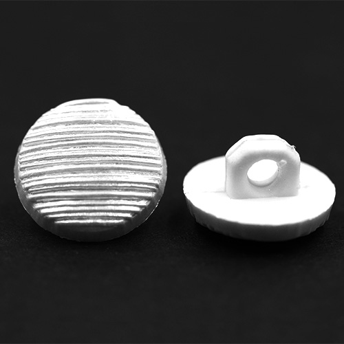 14884 Sullivans 13mm Round Plastic Shank Button With Pearl Lines - 31 In A Tube 