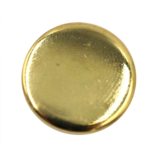 14890 Sullivans 15mm Plain Round Plastic Shank Button - Gold - 26 In Tube