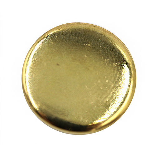14893 Sullivans 21mm Plain Round Plastic Shank Button - Gold - 17 In Tube