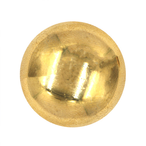 14897 Sullivans 21mm Plain Domed Plastic Shank Button - Gold - 18 In Tube