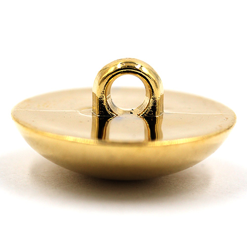 14897 Sullivans 21mm Plain Domed Plastic Shank Button - Gold - 18 In Tube
