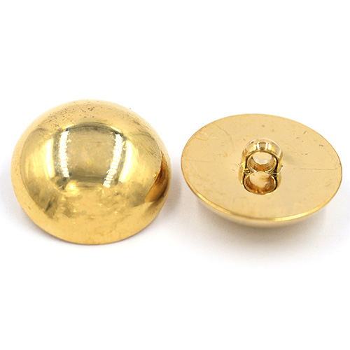 14898 Sullivans 25mm Plain Domed Plastic Shank Button - Gold - 16 In Tube